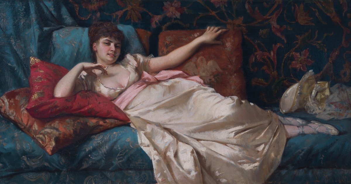 Leonardo Gasser (1831-1892 ) - Dolce Far Niente-photo-3