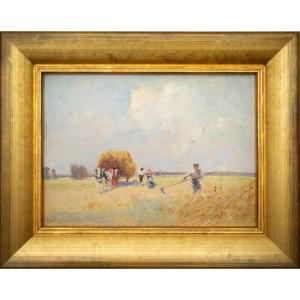 Moment de la récolte (Harvest Time) By René Frédéric Ricard