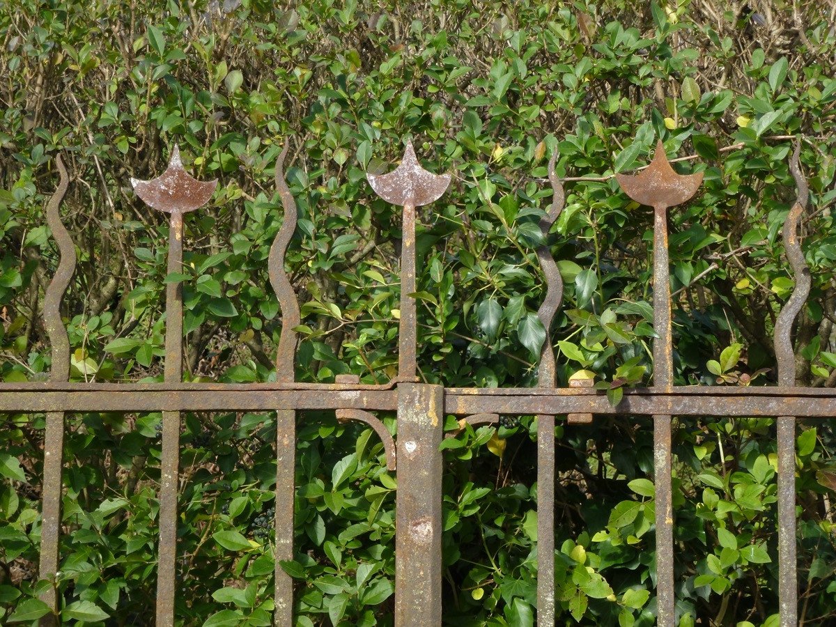 Wrought Iron Gate Dating From The Last Quarter Of The 18th Century.-photo-2