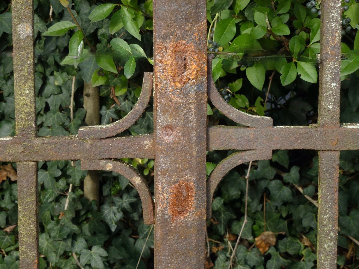 Wrought Iron Gate Dating From The Last Quarter Of The 18th Century.-photo-1