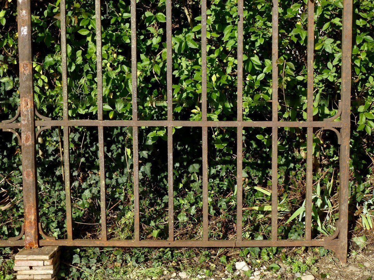 Wrought Iron Gate Dating From The Last Quarter Of The 18th Century.-photo-3