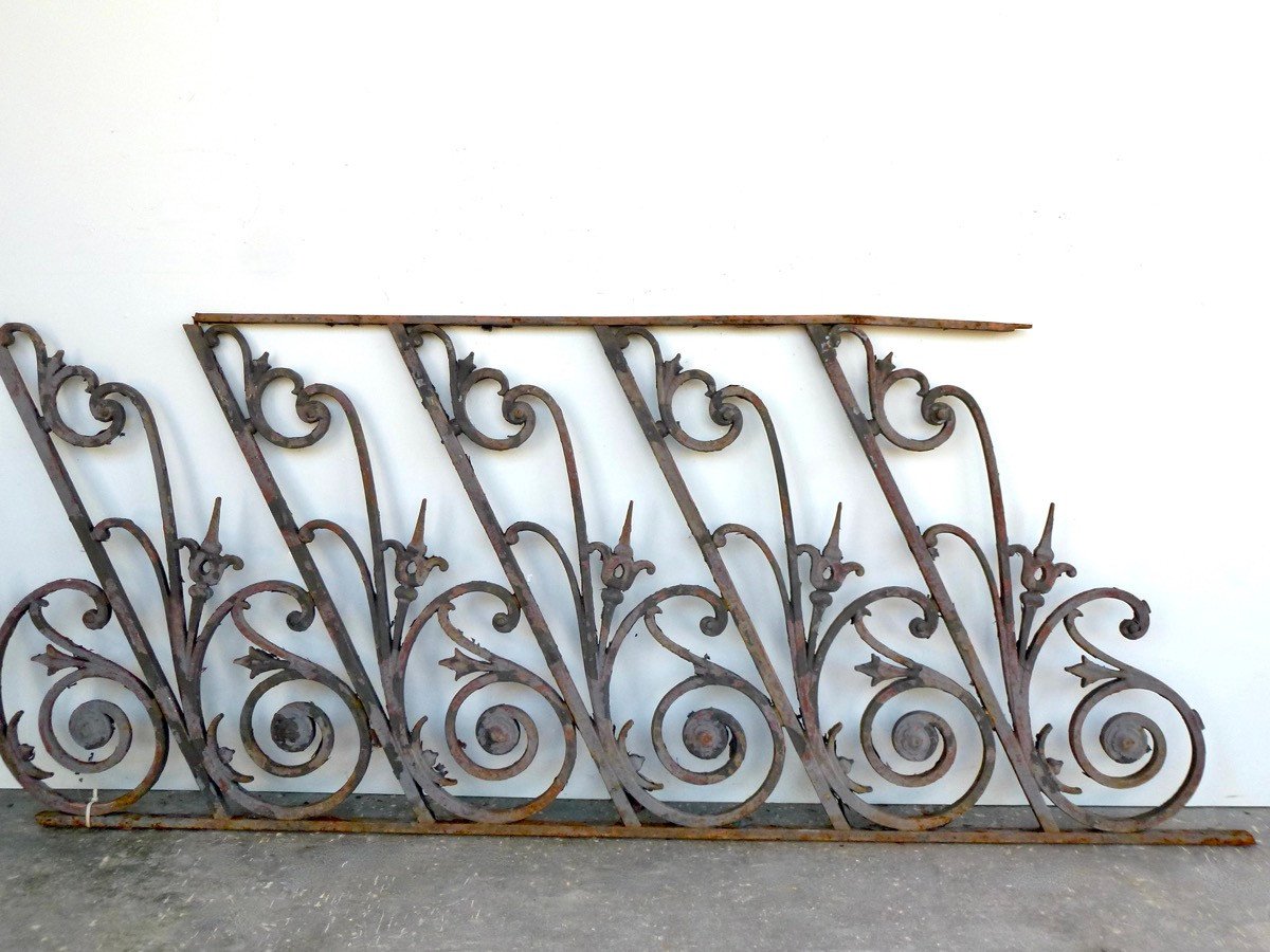 Cast Iron Stair Railing From The Napoleon III Period, From The Hôtel Dieu In Lyon-photo-1