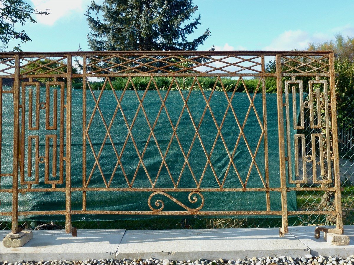 Important Neo-classical Balcony Railing 18th C. (10 Linear Meters)-photo-3