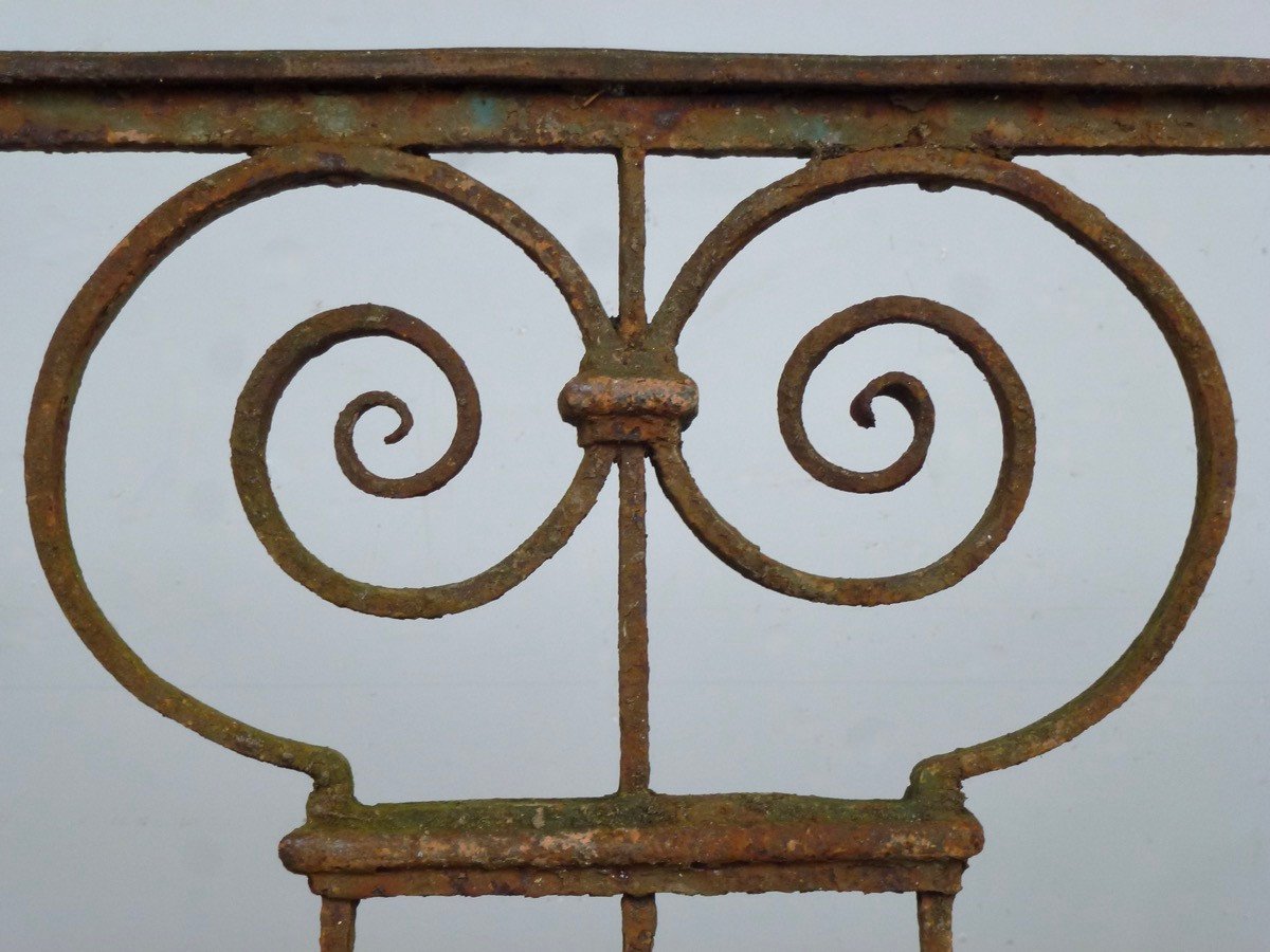 Louis XIV Period Wrought Iron Balcony Railing-photo-3