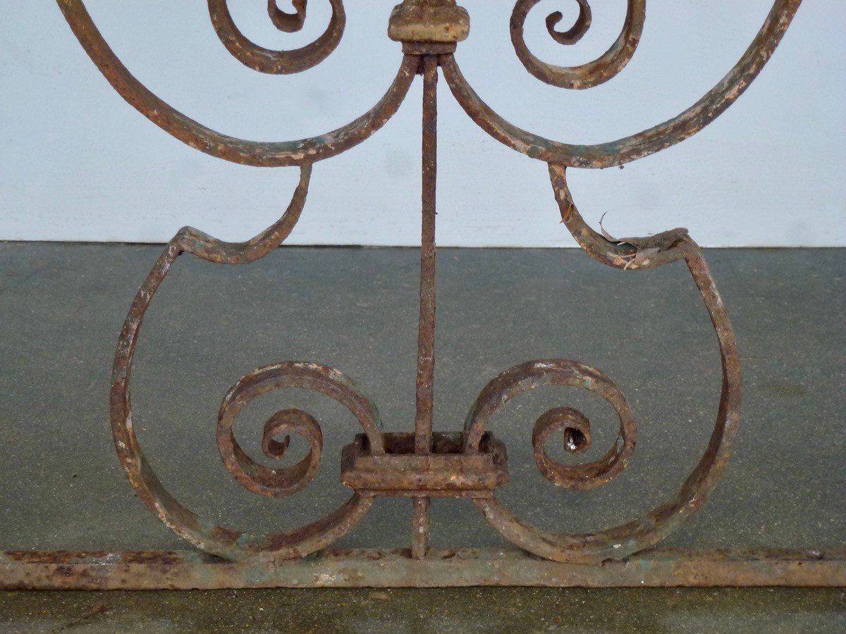 Louis XIV Period Wrought Iron Balcony Railing-photo-4