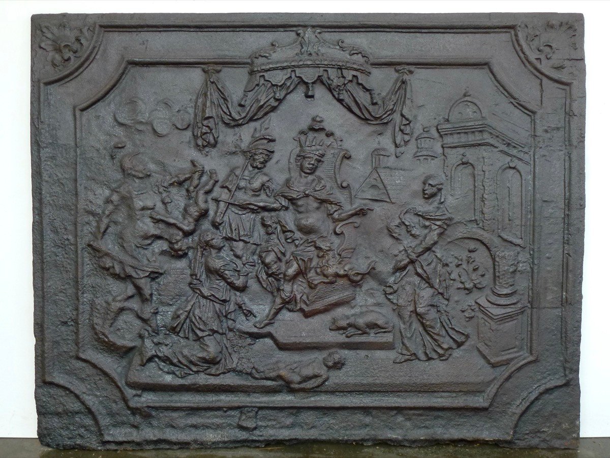 Fireplace Plaque The Judgement Of Solomon 17th Century (101x86 Cm)