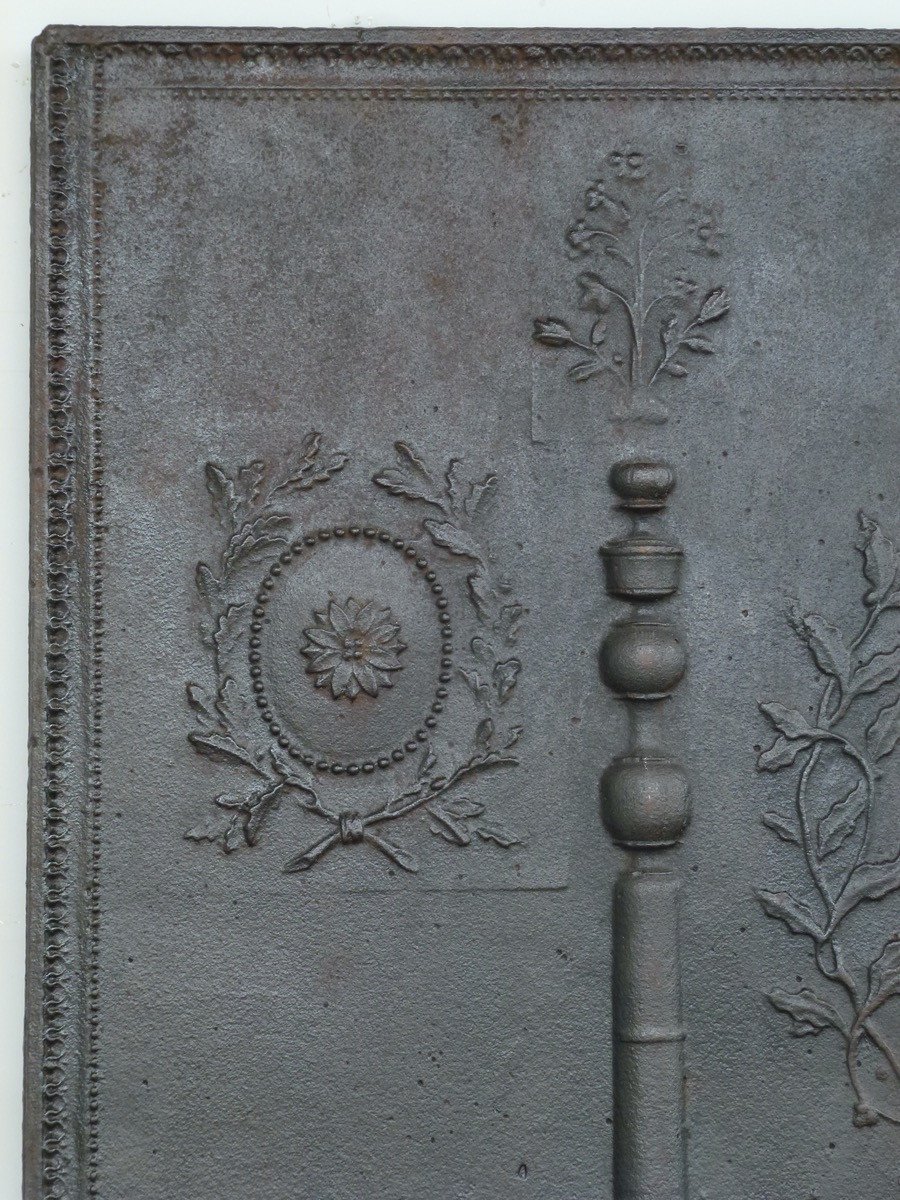 Important Louis XVI Period Fireplace Plate (114x98 Cm)-photo-3