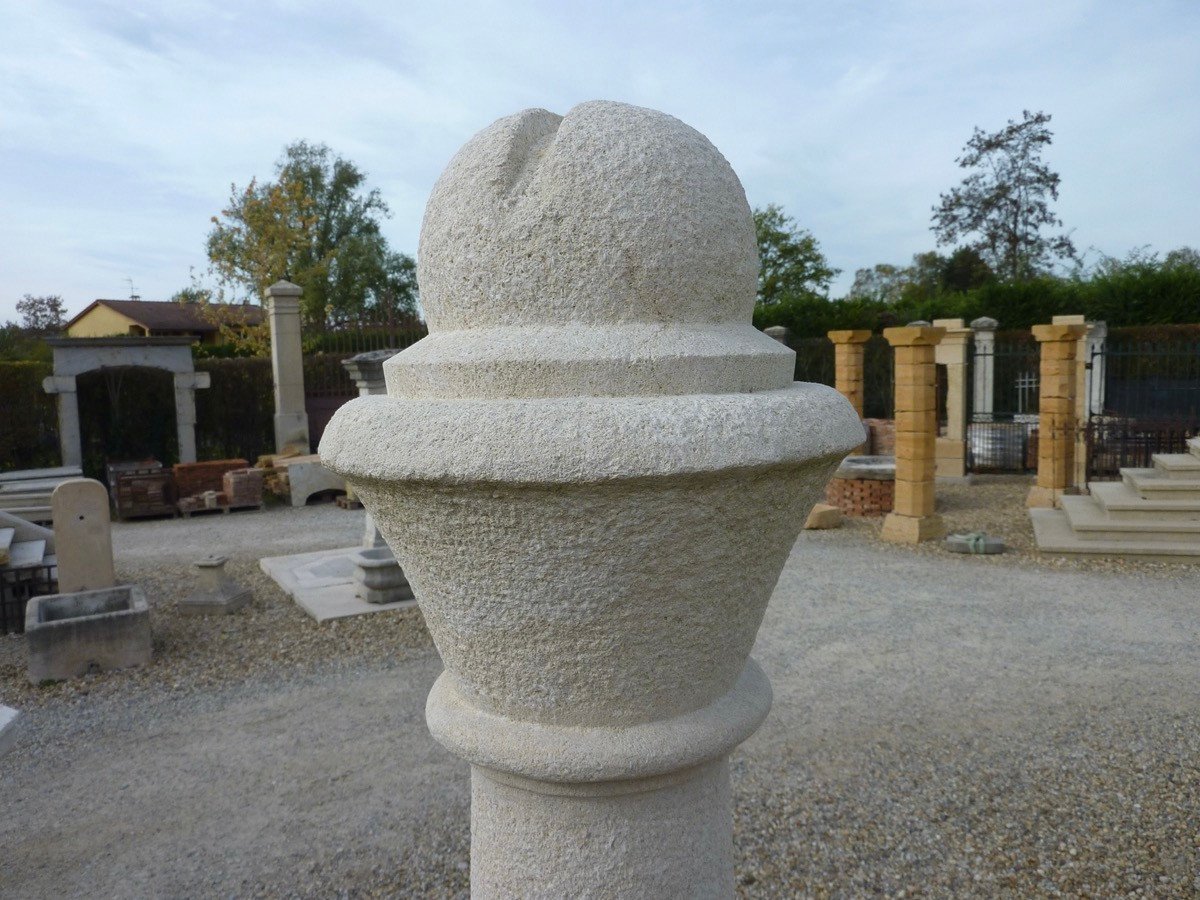 19th Century Burgundy Stone Park Gazebo.-photo-1