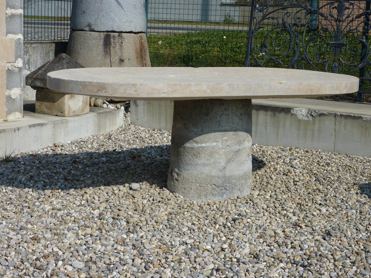 Grande table de jardin en pierre-photo-1