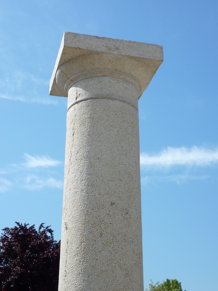 Paire de colonne en pierre dure datant du XIXéme siècle-photo-3