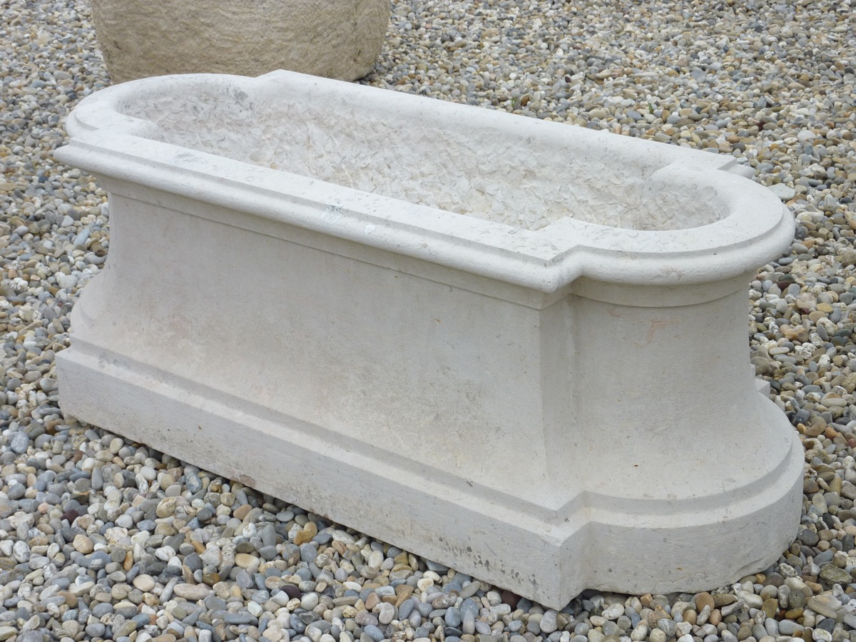 Important Planter Hard Stone Hauteville Dating XIXth S.-photo-3