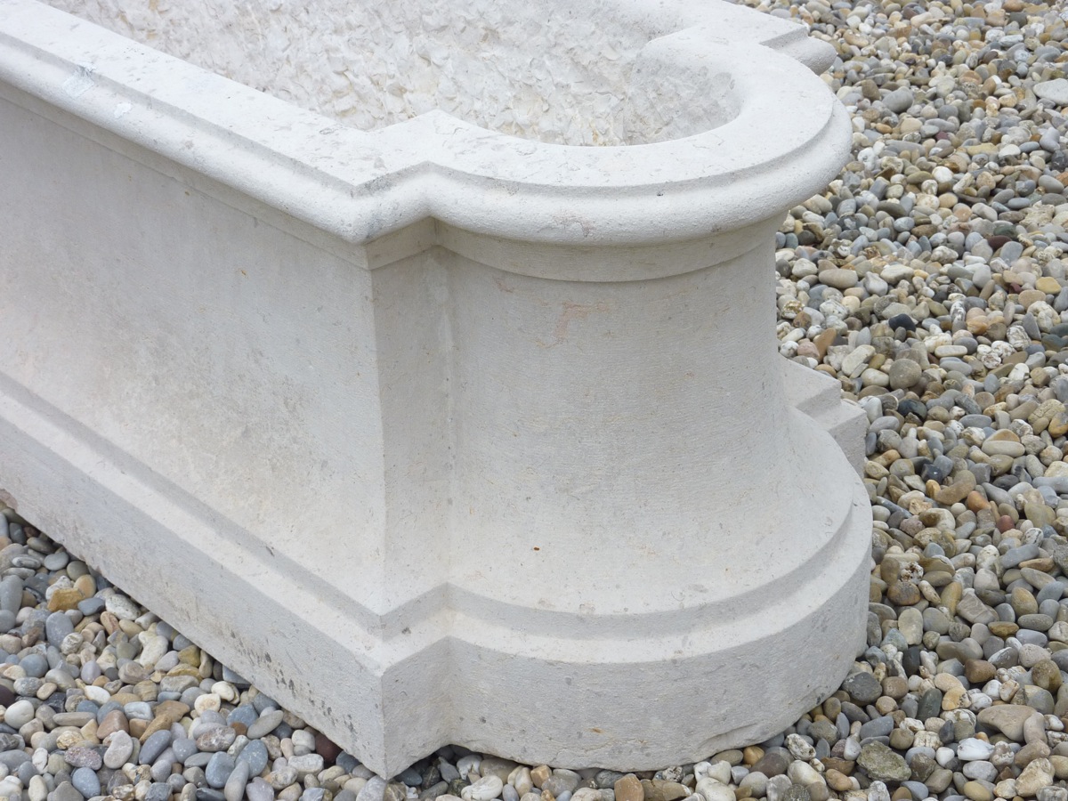 Important Planter Hard Stone Hauteville Dating XIXth S.-photo-1