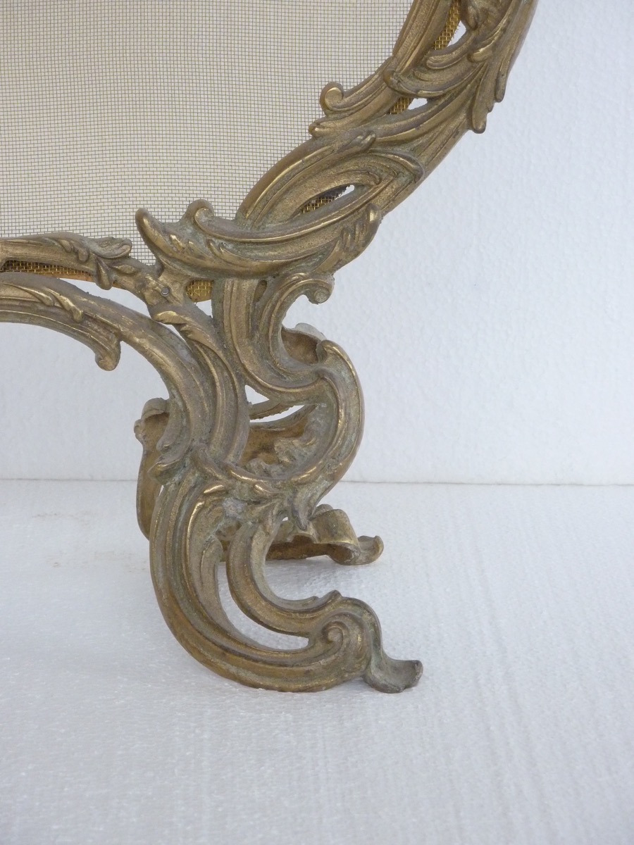 Pare-feu en bronze de style Louis XV-photo-4