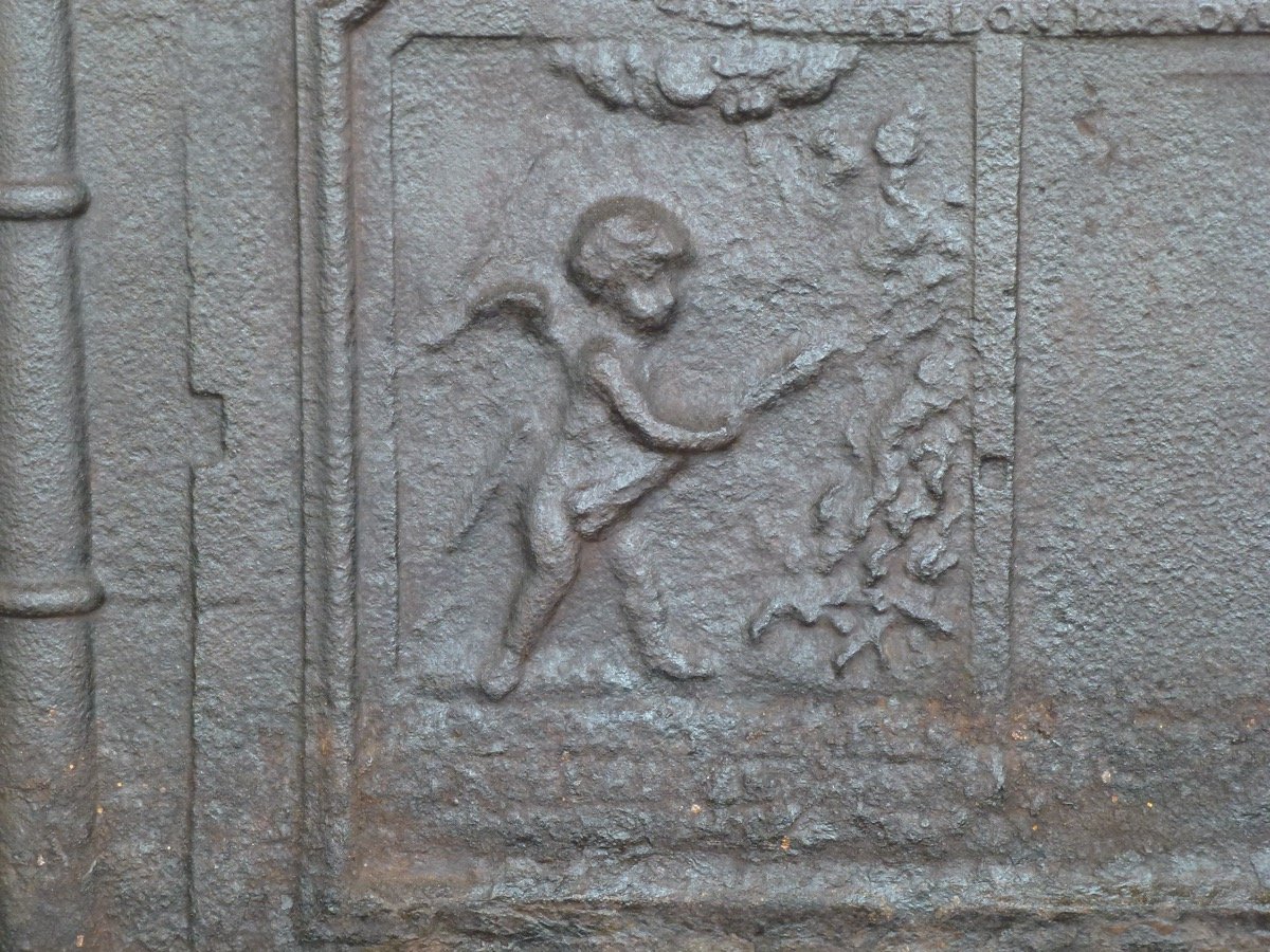 Chimney Plate With Cherubs At Lights 1740 -photo-3