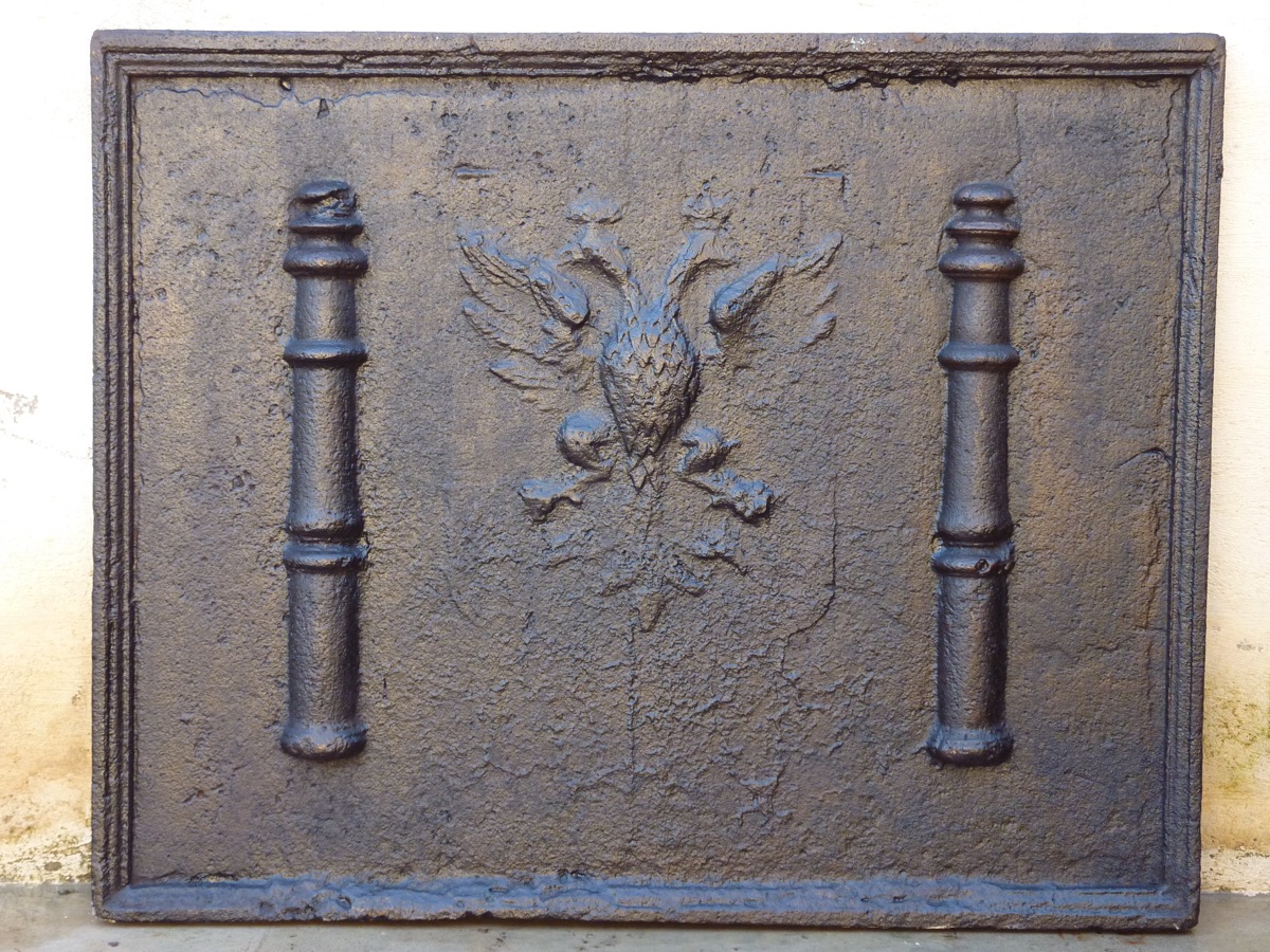 Plaque De Cheminée XVIIe S. (81 x 66 cm)