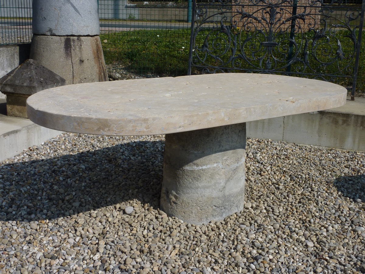 Table De Jardin En Pierre -photo-2