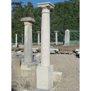 Tuscan Style Light Stone Column