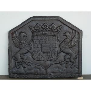 Fireback With The Arms Of The Gouffier House (95x80 Cm)