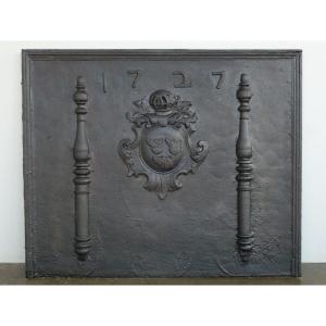 Fireback Dated 1727 With The Arms Of The De Bonnay Family (89x70 Cm)