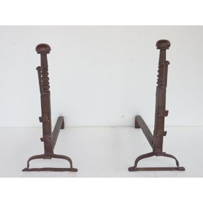 Important Pair Of Louis XIV Andirons