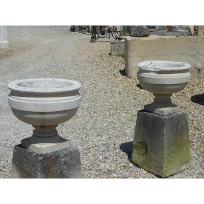 Pair Of Vases Stone