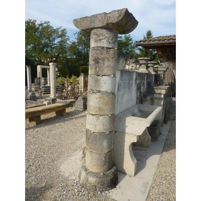 Column Stone Period XVII Century Eme