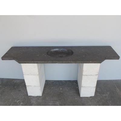 Louis XVI Black Stone Washbasin