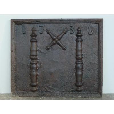 Fireplace Plate Dated 1736