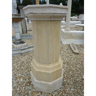 Burgundy Stone Pedestal