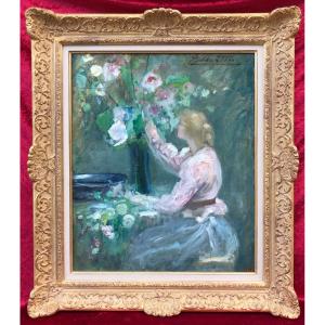 Martin Jacques (1844-1919), Painting Postimpressionist Circa 1890