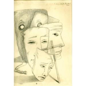 Jean Lambert-rucki (1888-1967) - Les Masques