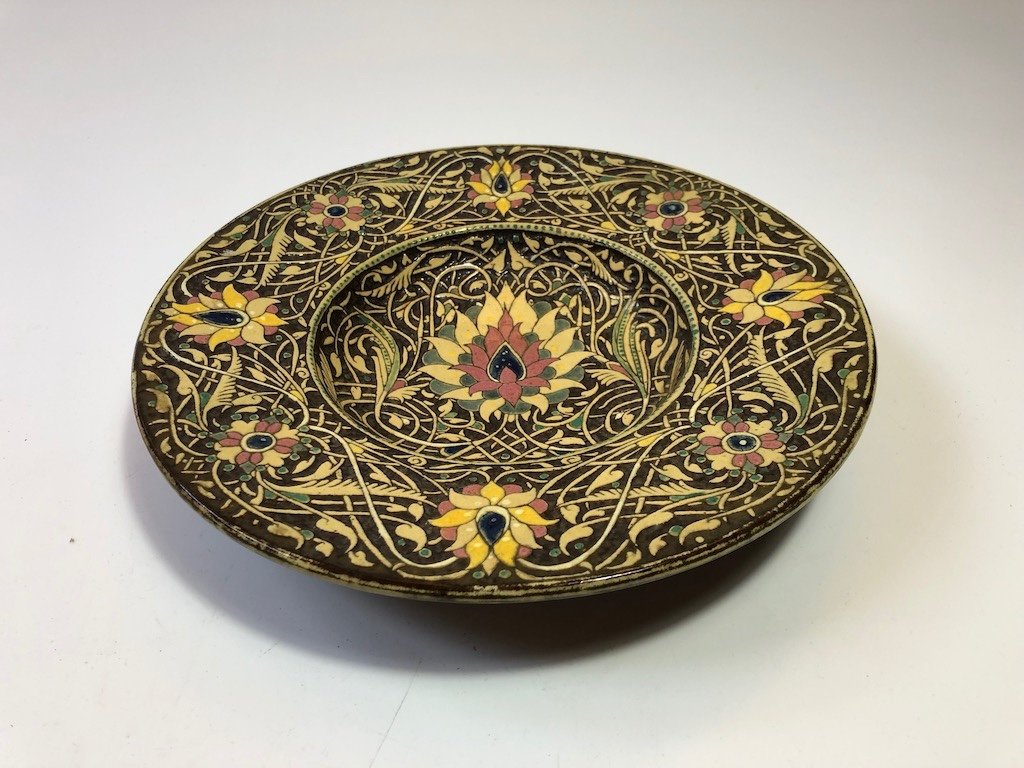 Laurent Bouvier Orientalist Dish Circa 1880-photo-3