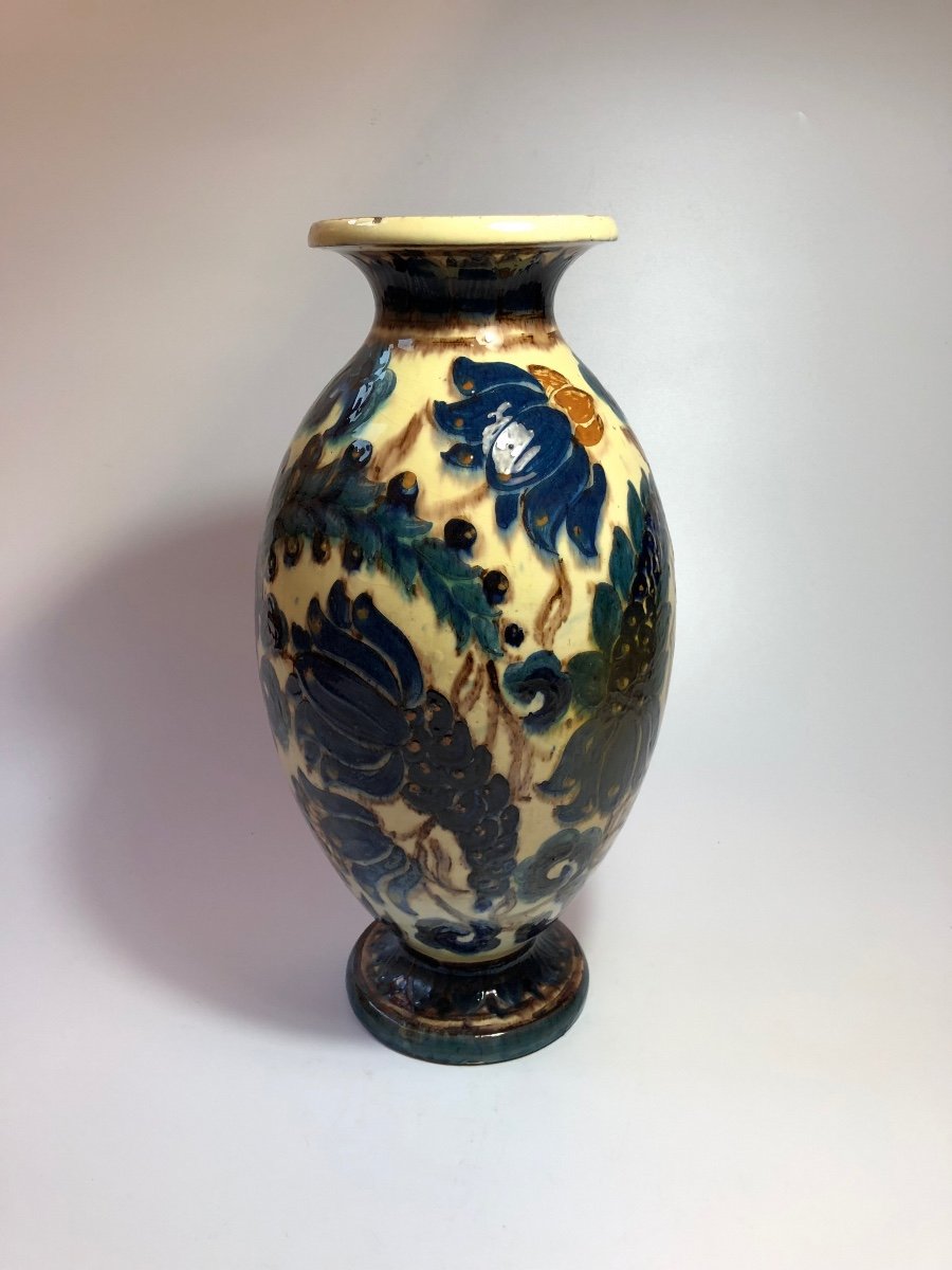 René Nicole Large Art Deco Vase Savoie 