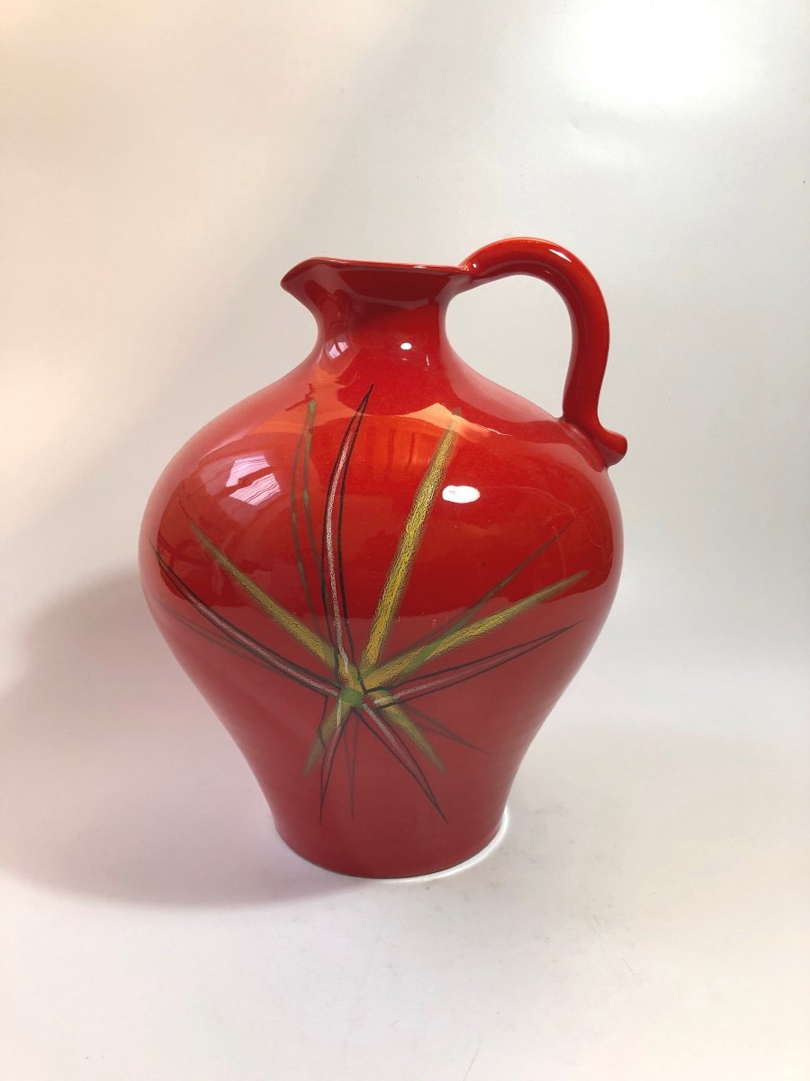 André Baud Large Vase  Signed Ceramic Vallauris 1950