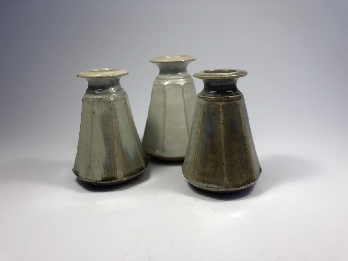 Gérard Quinchez 3 Signed Stoneware Vases Ceramic-photo-3