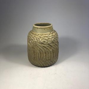 Franck Rousseaux Stoneware Vase Signed Ceramic 1970