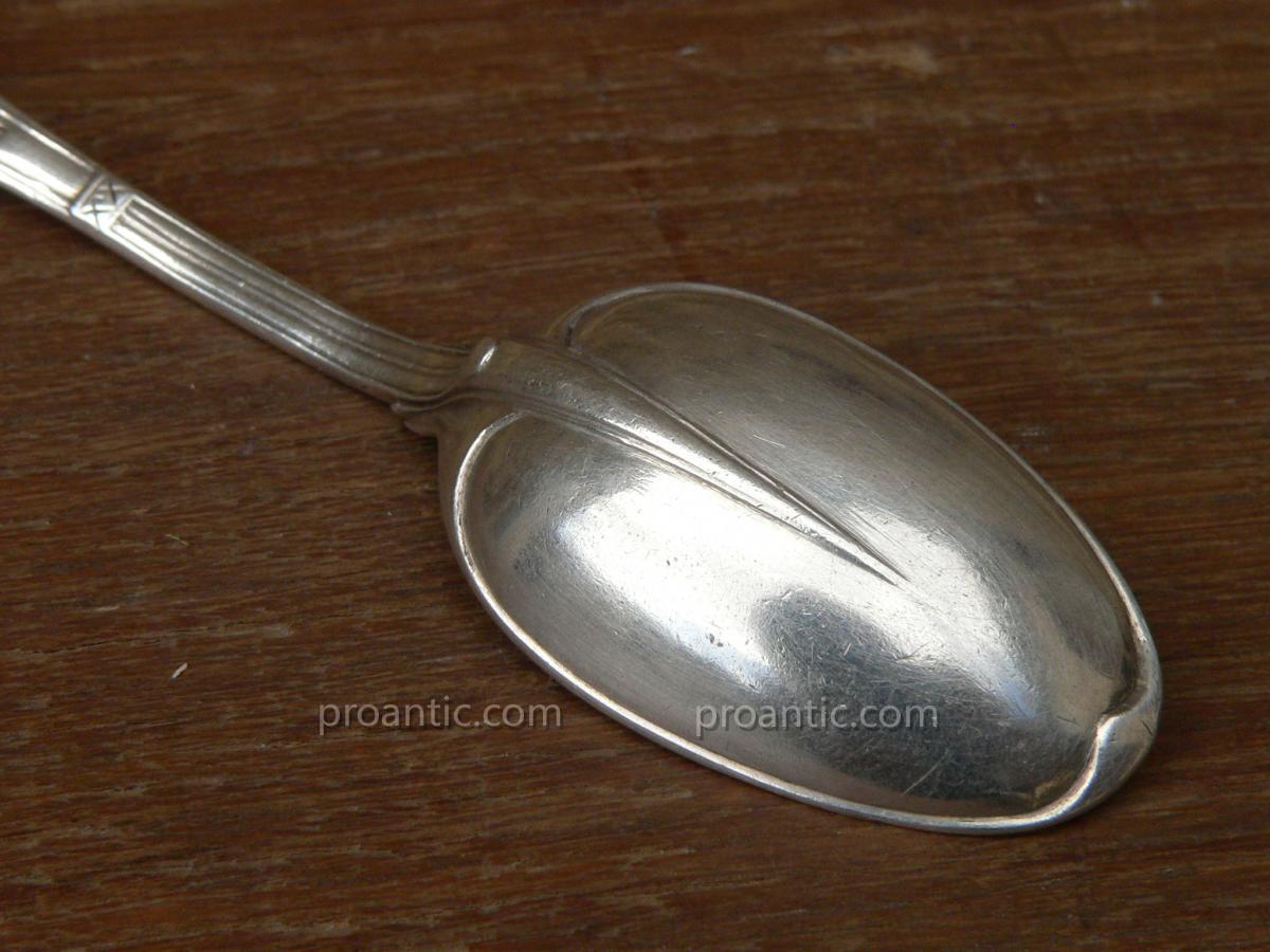 French Silver Spoon XVIIth Louis XIV-photo-6