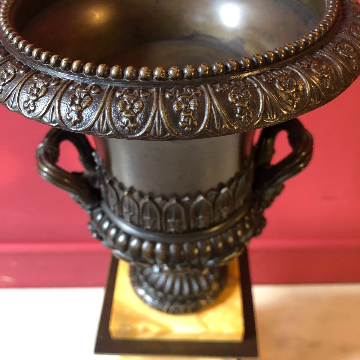 Pair Of Medici Vases, Charles X Period-photo-4