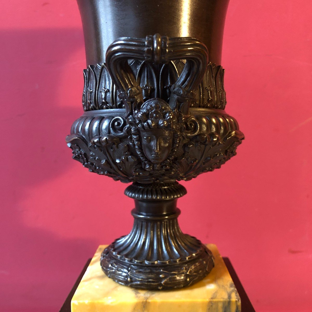 Pair Of Medici Vases, Charles X Period-photo-4