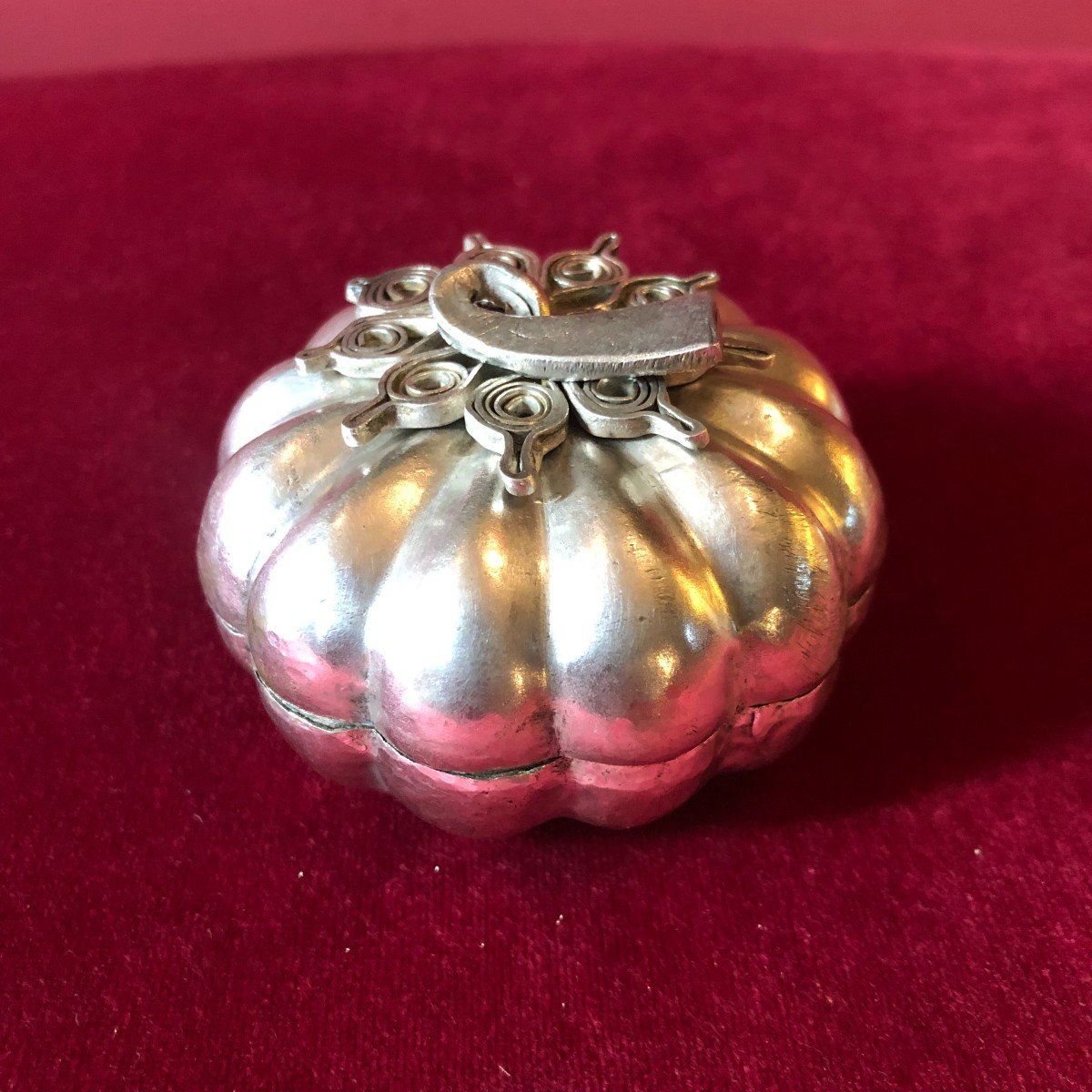 Two Foreign Silver Pumpkins-photo-2