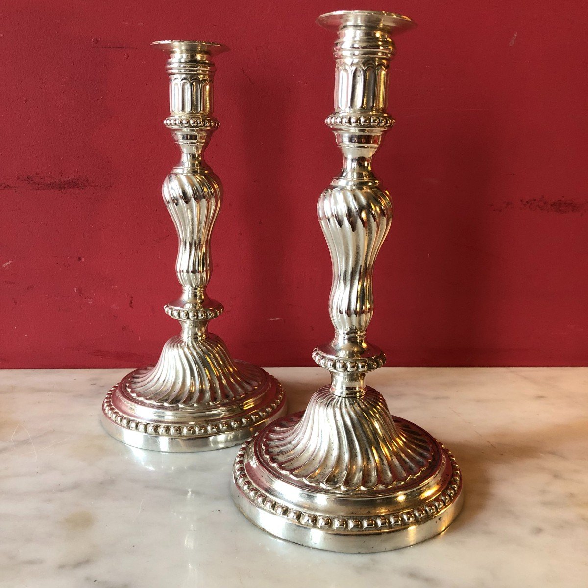 Pair Of Candlesticks, 18th Century