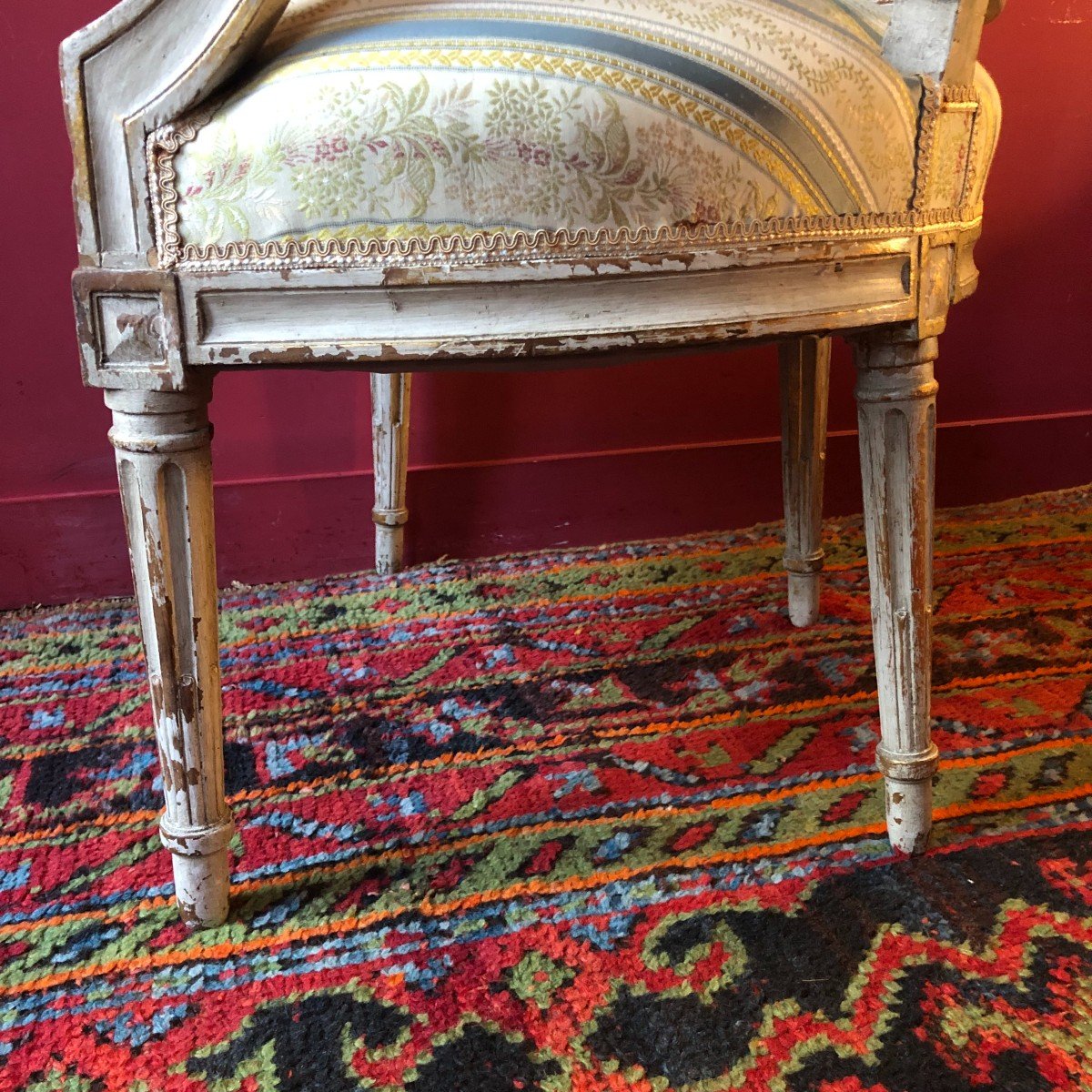 Pair Of Armchairs With Ribbon Bows, Louis XVI Period-photo-4