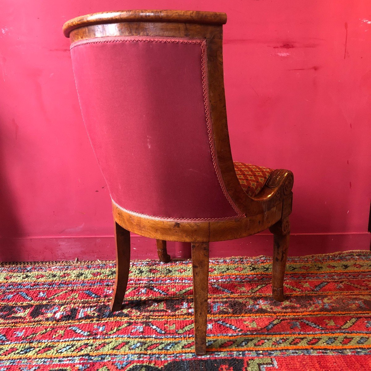 Rare Pair Of Amboyna Burl Chairs, Circa 1820-photo-8