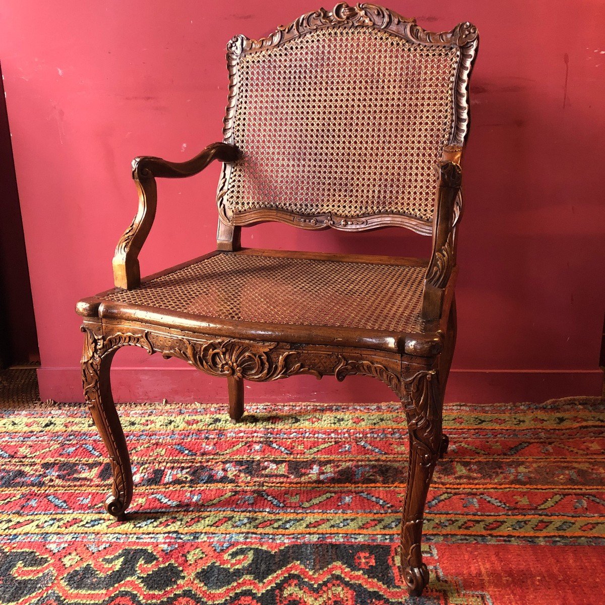 Richly Carved Armchair, Regency Period