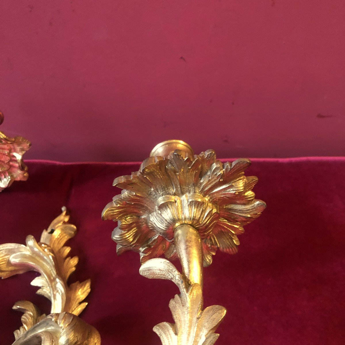 Pair Of Rocaille Wall Lights, Late 18th Or Early 19th Century-photo-2