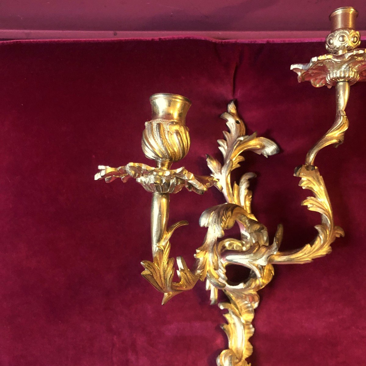 Pair Of Rocaille Wall Lights, Late 18th Or Early 19th Century-photo-7