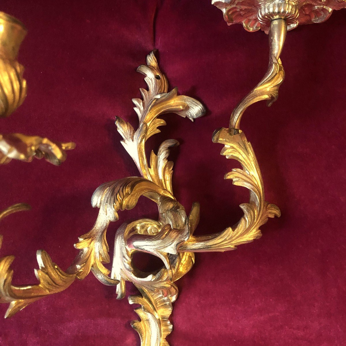 Pair Of Rocaille Wall Lights, Late 18th Or Early 19th Century-photo-8