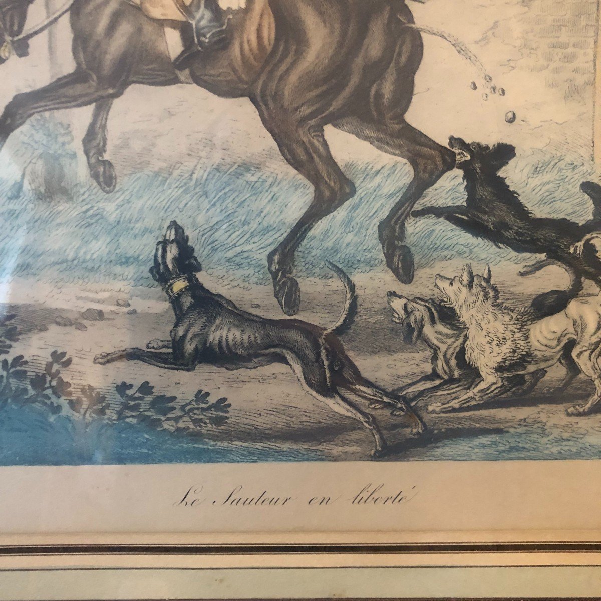 D'après Carle Vernet, Deux Gravures Hippiques Satyriques-photo-2