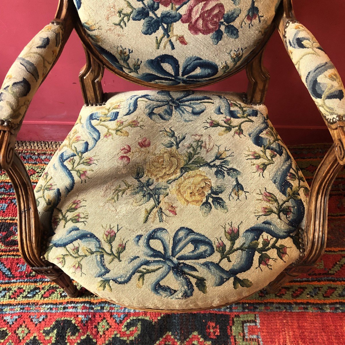 Pair Of Armchairs Stamped Delaisement-photo-3