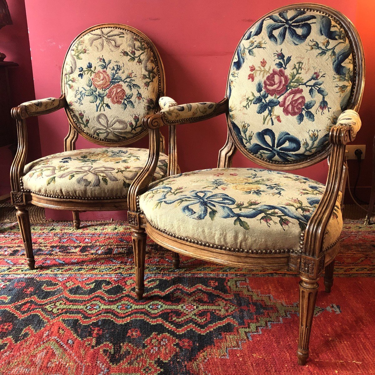 Pair Of Armchairs Stamped Delaisement